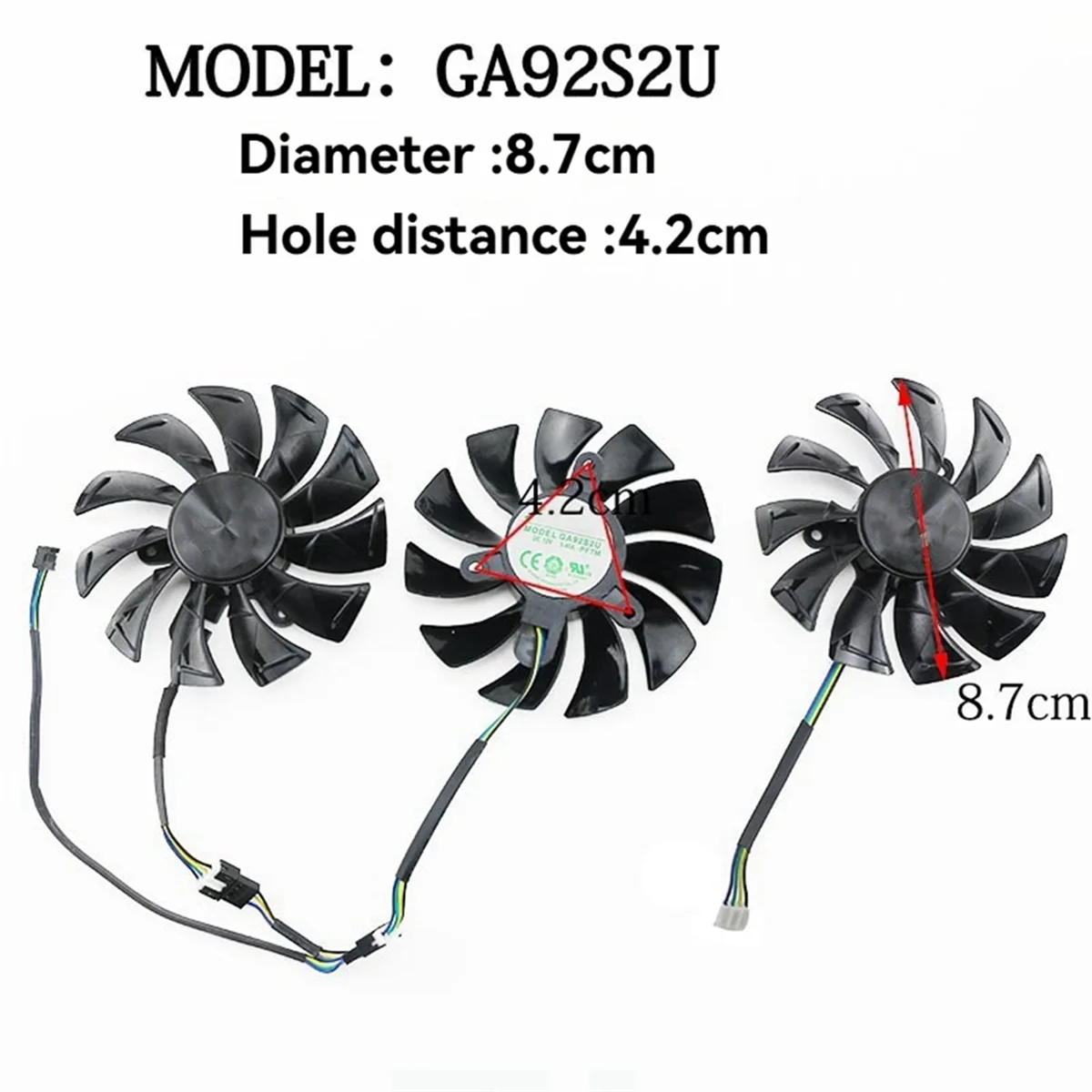

X61A_Replace Cooling Fan for ZOTAC GAMING, Graphics Cards Enhanced 2PCS