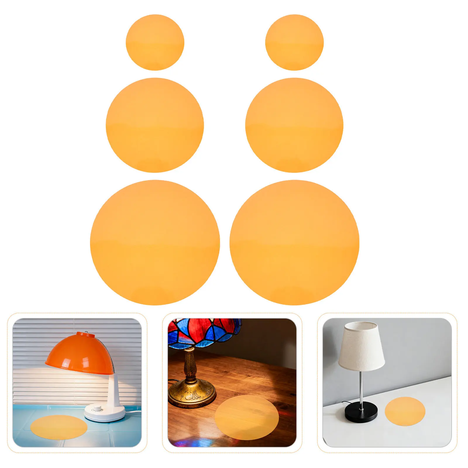 

15 шт. желтых светофильтрующих пленок с клейкой основой, легко наносятся, для теплого освещения, пластиковые цветные фильтры для светодиодных ламп и прожекторов