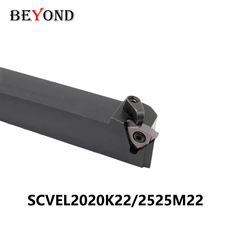 BEYOND SCVER2020K22 SCVER2525M22 SCVEL2020K22 SCVER2525M2SCVER SCVEL use 22VER/VNR Thread Carbide Inserts Lathe CNC Cutter Shank
