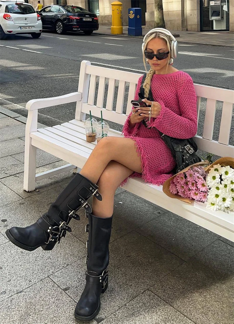 Verão transparente borla manga longa mini vestido de malha crochê biquíni cobrir túnica banho sexy beachwear