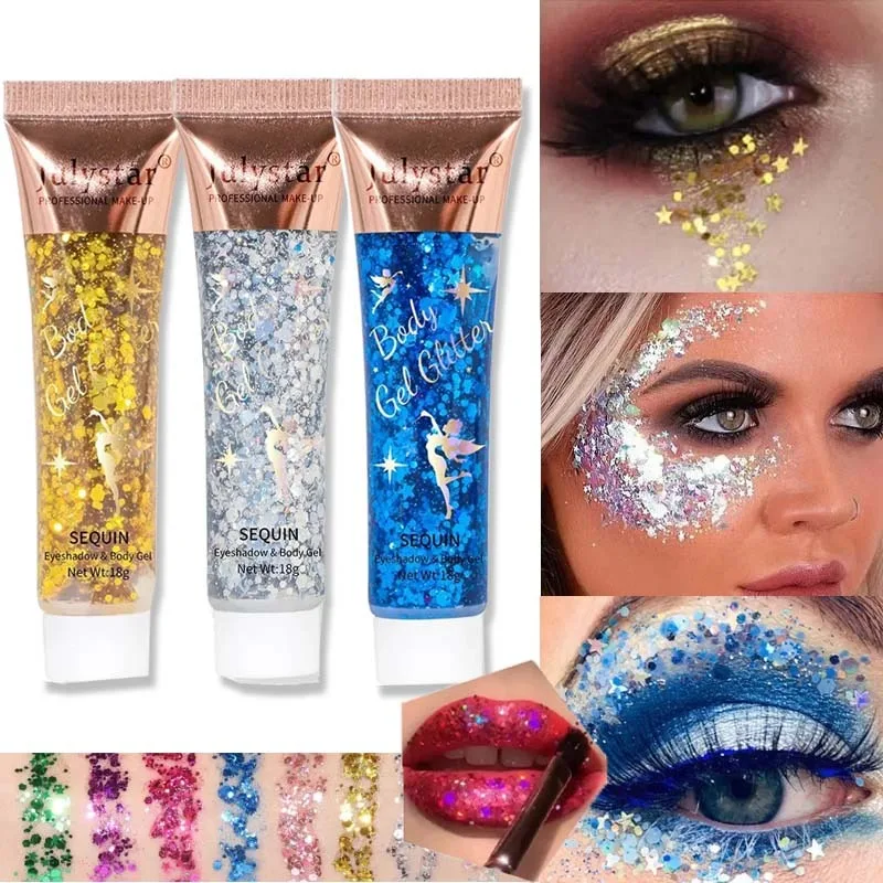 Paillettes Scintillantes Multifonctionnelles pour Corps, Visage, Ongles et Cheveux – Liquide Flash pour Fards à Paupières, Maquillage de Scène et Décoration Cosmétique pour Festivals