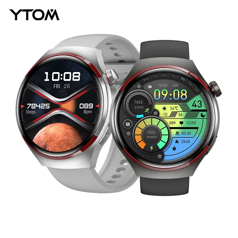 YTOM RD4 Watch 4 PRO Space Version SmartWatch RDFIT APP Men's Business Smart Watches IP67 Waterproof BT CALL Heart Rate Monitor