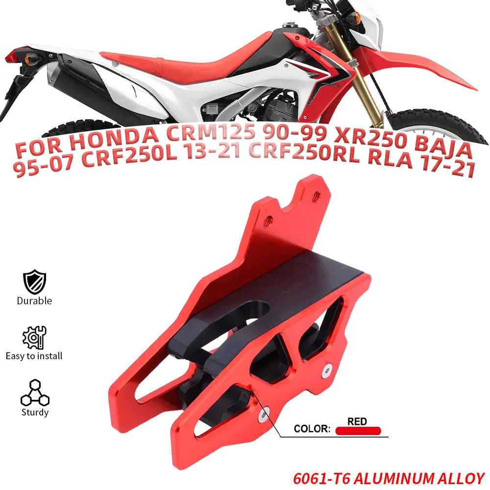 Aluminium motocyklowe prowadnica łańcucha straż ochrony dla HONDA CRM125 90-99 XR250 BAJA 95-07 CRF250L 13-21 CRF250RL RLA 17-21