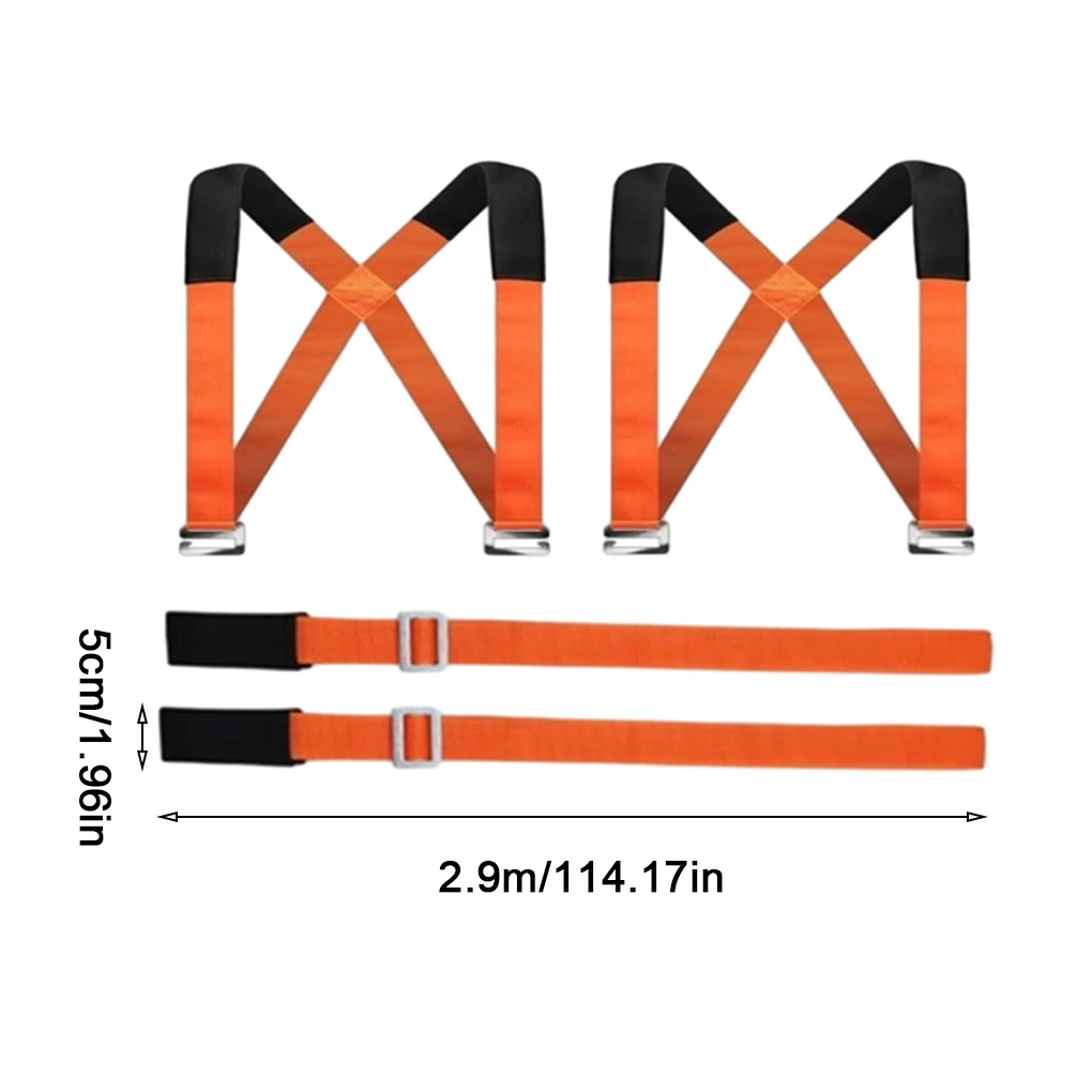 Sangle de Transport de Meuble à Haute Capacité de Chargement, Ensemble de Support Rap-Duty pour Tous les Besoins de Déménagement, 2 Pièces