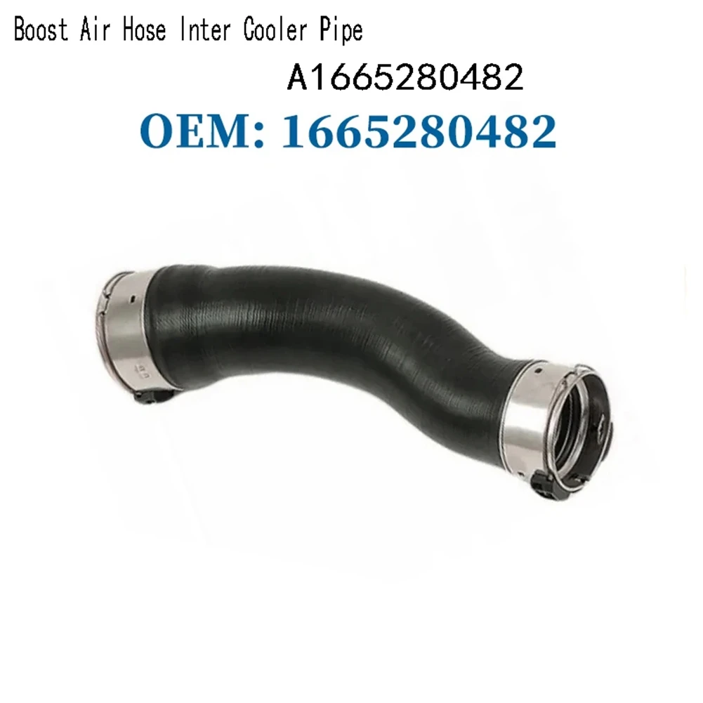 A1665280482 Boost Air Hose Inter Cooler Pipe for Mercedes Benz W166 ML GLE Engine Cooling Hose 1665280482