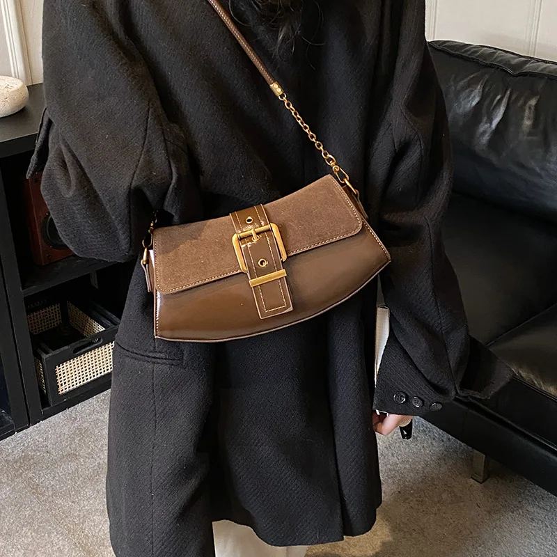 

Новая корейская модная нишевая дизайнерская сумка через плечо 2026 года, женская, с высококачественной текстурой, в стиле ретро, для ношения в руке