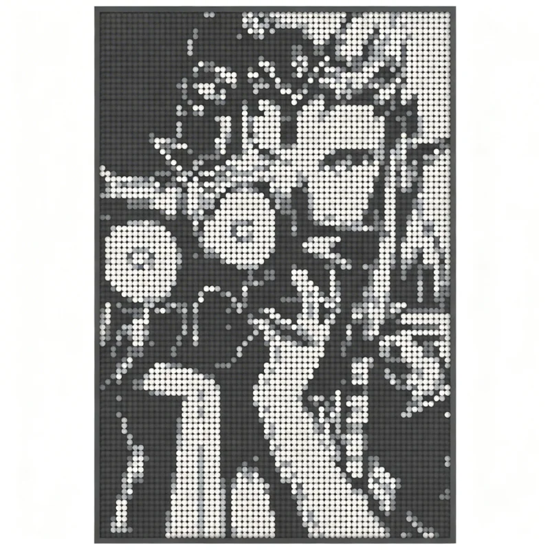 6566pcs MOC Princess Zeldas & Majora's Mask Sculptures Mosaic Model Building Blocks Christmas Gift Toy Craft Assemble Education