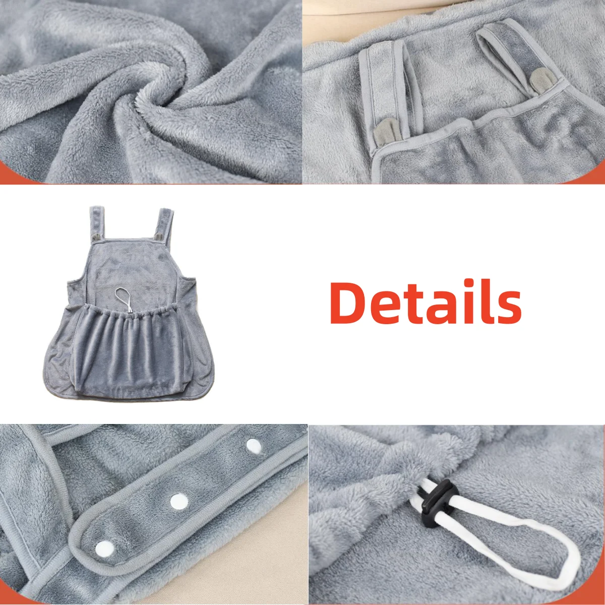 Comfortable Apron For Holding Cats Soft Kitten Bib Kangaroo Pocket Pet Clothes Sleeping Pussy Hugging Suit Litter Dog Supplies