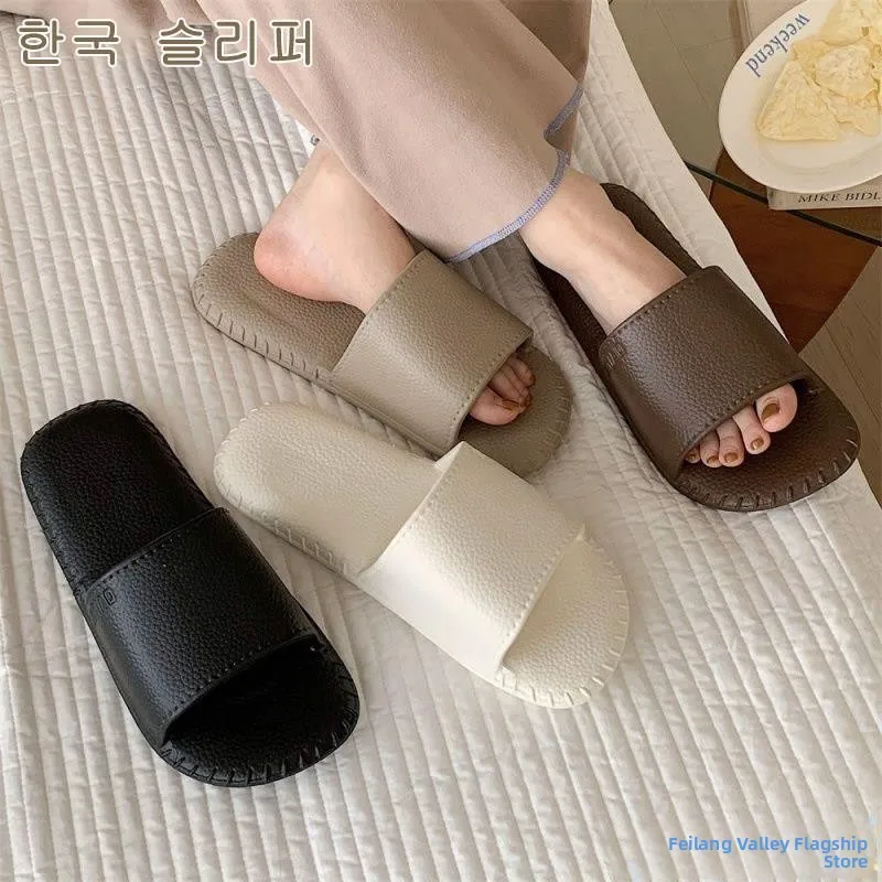 

EVA Home Slippers Quiet Anti-Slip Bathing Indoor Summer Couple Matching Comfortable Soft Bottom Women's Men's Flat Sandals