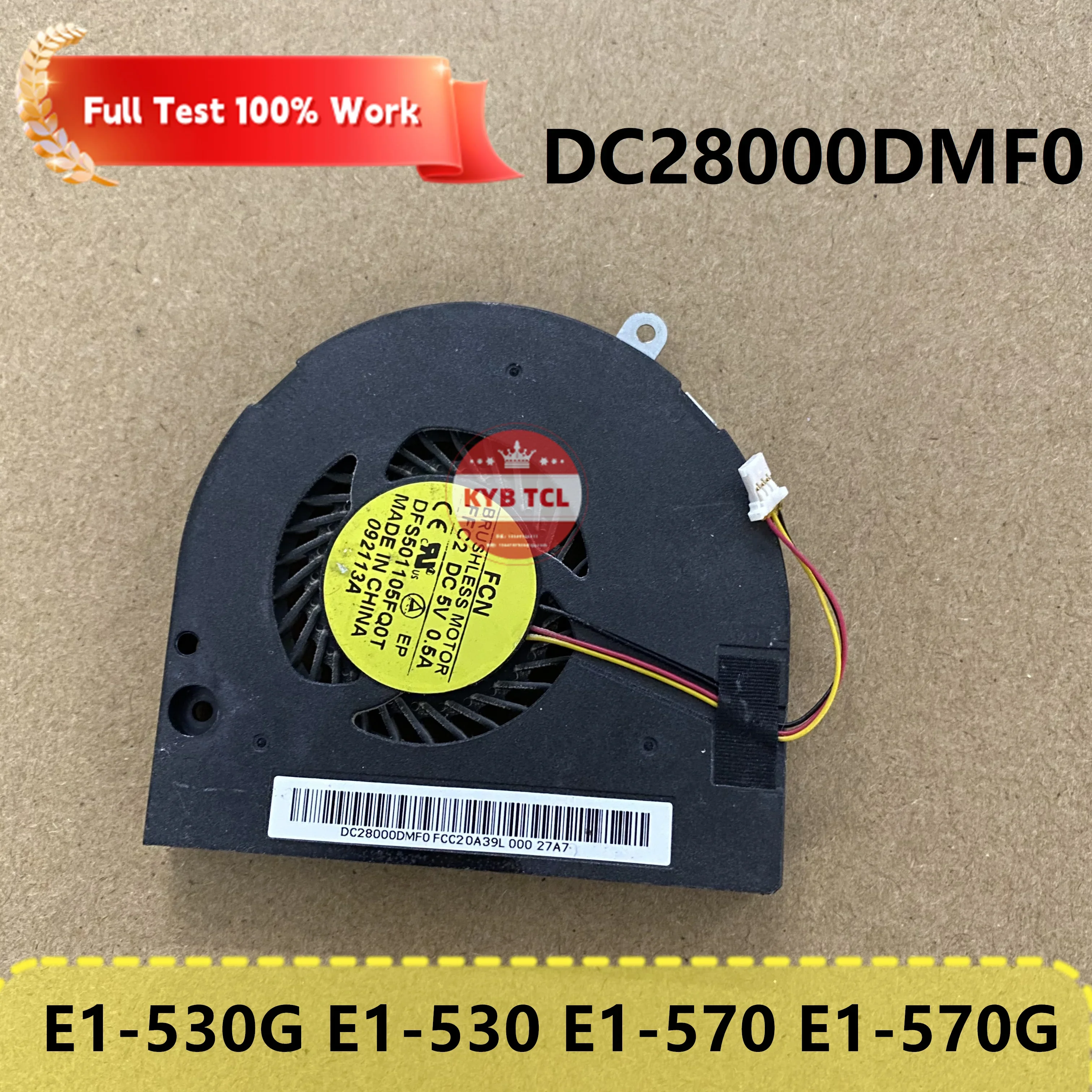 Original For Acer Aspire E1-572 E1-530G E1-530 E1-570 E1-570G Genuine Laptop CPU Cooling Fan Notebook DC28000DMF0 DC28000DMS0