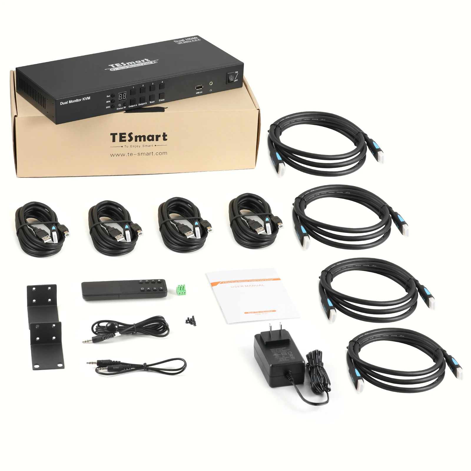 Comutação automática do apoio do interruptor de 8 portas hdmi kvm