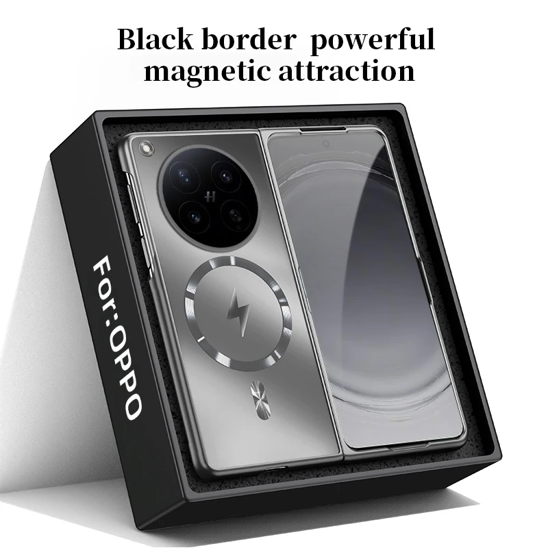 

Чехол для OPPO Find N6 с беспроводной зарядкой Magsafe, матовый, безрамочный, тонкий, с защитой объектива, для OPPO Find N6 N 6