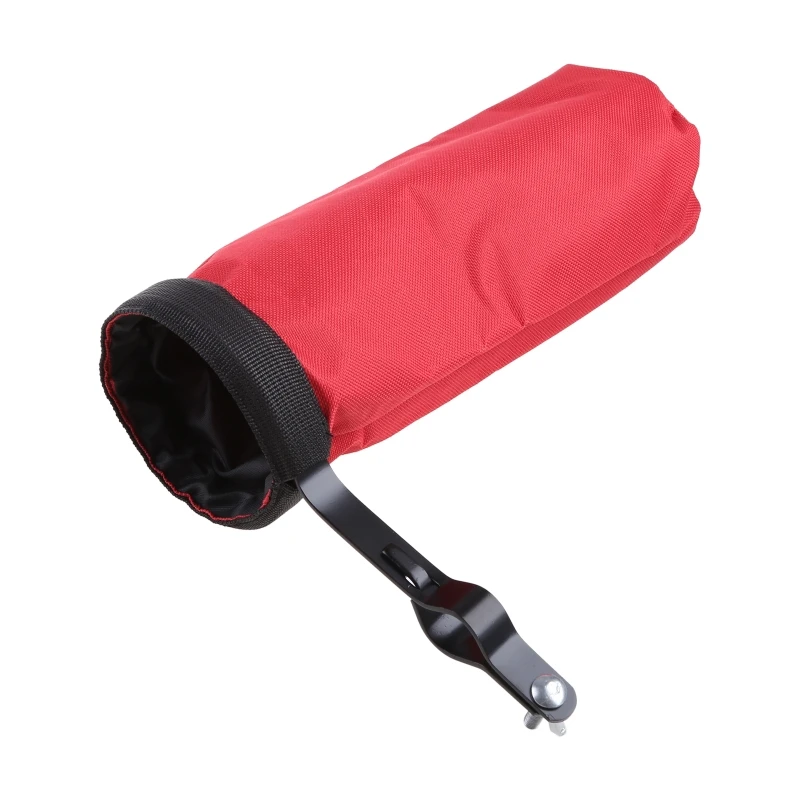 Large Capacity Drum Holder Wear Resistant Drumstick Storage Bag with Clamp Smooth Drumstick Cylindrical