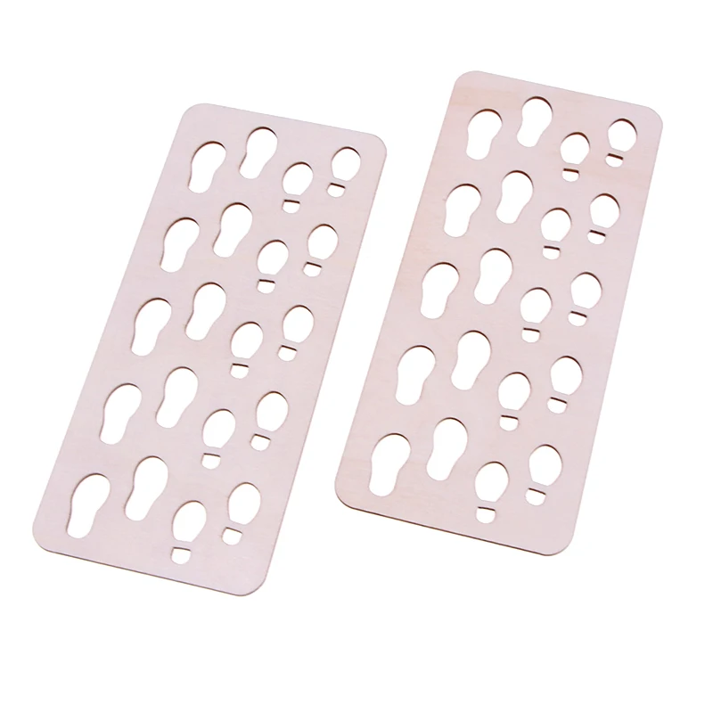 1Pc 1:6 Dollhouse Miniature Wooden Foot Pad Floor Rug Footpad Model Furniture Ornament Living Scene Decor Toy