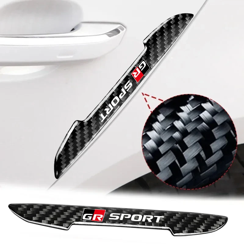 

4Pcs Car Door Sticker Protector Strip Edge Guards for Toyota GR Sport Gazoo Racing Yaris 86 Corolla Hilux Supra C-HR Accessories