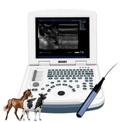 Portable Veterinary Ultrasound Rectal Scanner 12.1 Inch Laptop Vet Pregnancy Machine 7.5MHz Probe for Horse Cow Camel DAWEI