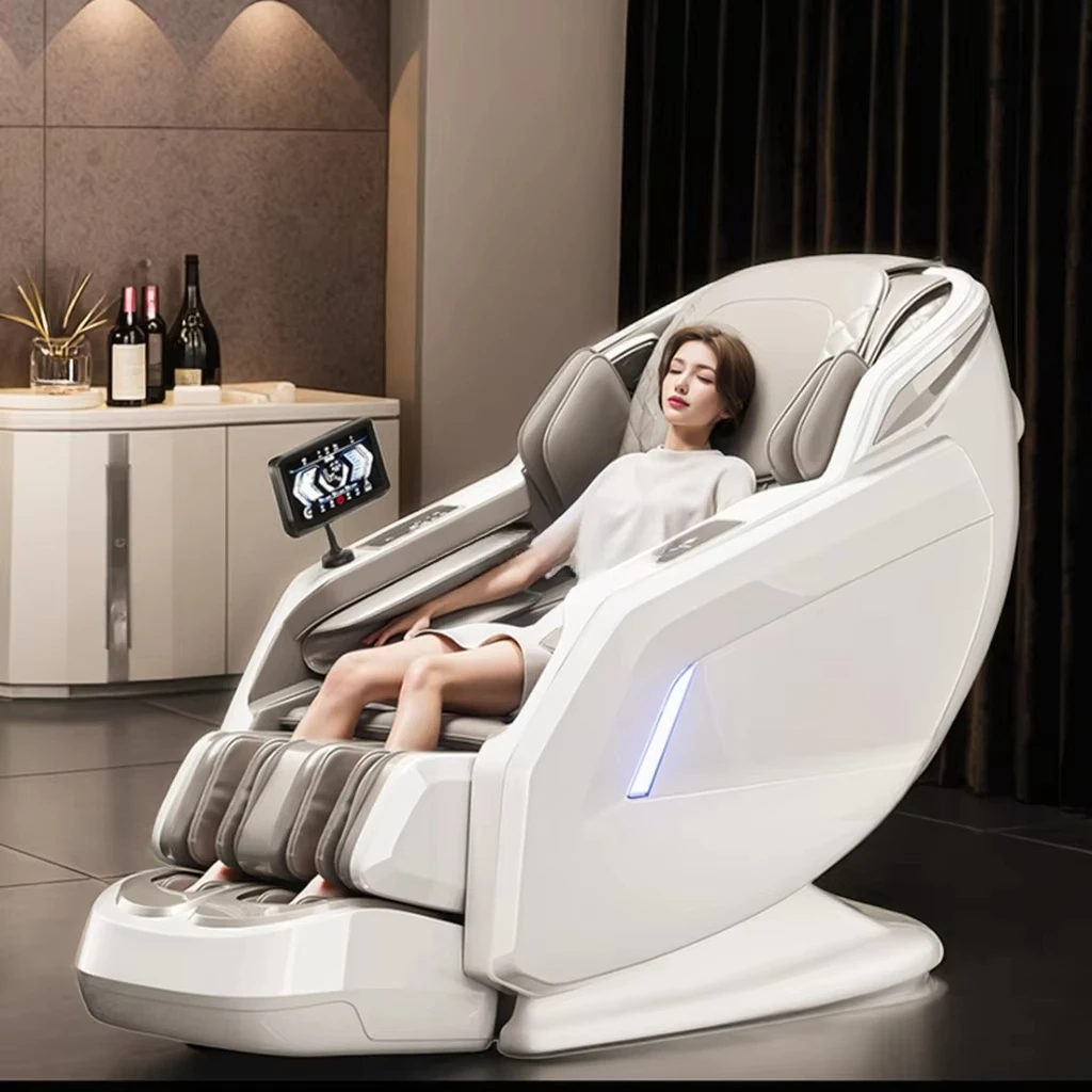Massage Chair with PU Leather Full Body Coverage Smart Technology for Home Luxury Relaxation