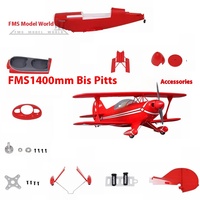 Fms 1400mm Bis Pitts Biplane Complete Set Of Aircraft Accessories, Main Wing, Fuselage, Cockpit Cover, Propeller Cover