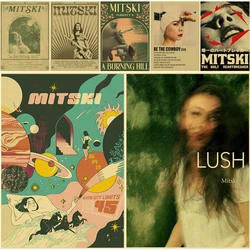 Mitski Retro Poster Be The Cowboy/Nobody/Lush Kraft Paper Prints Vintage Aesthetic Home Room Cafe Bar Art Wall Decor Painting