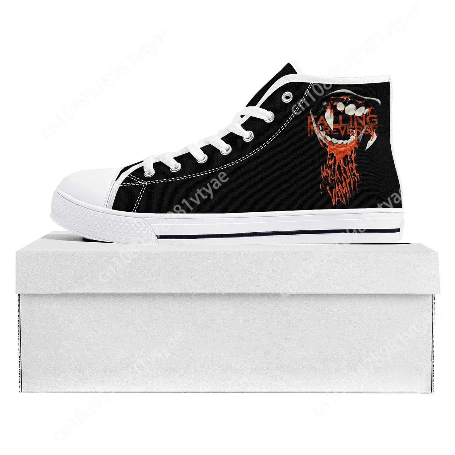 

Falling In Reverse punk rock band High Top High Quality Sneakers Mens Womens Teenager Canvas Sneaker Couple Shoe Custom Shoe