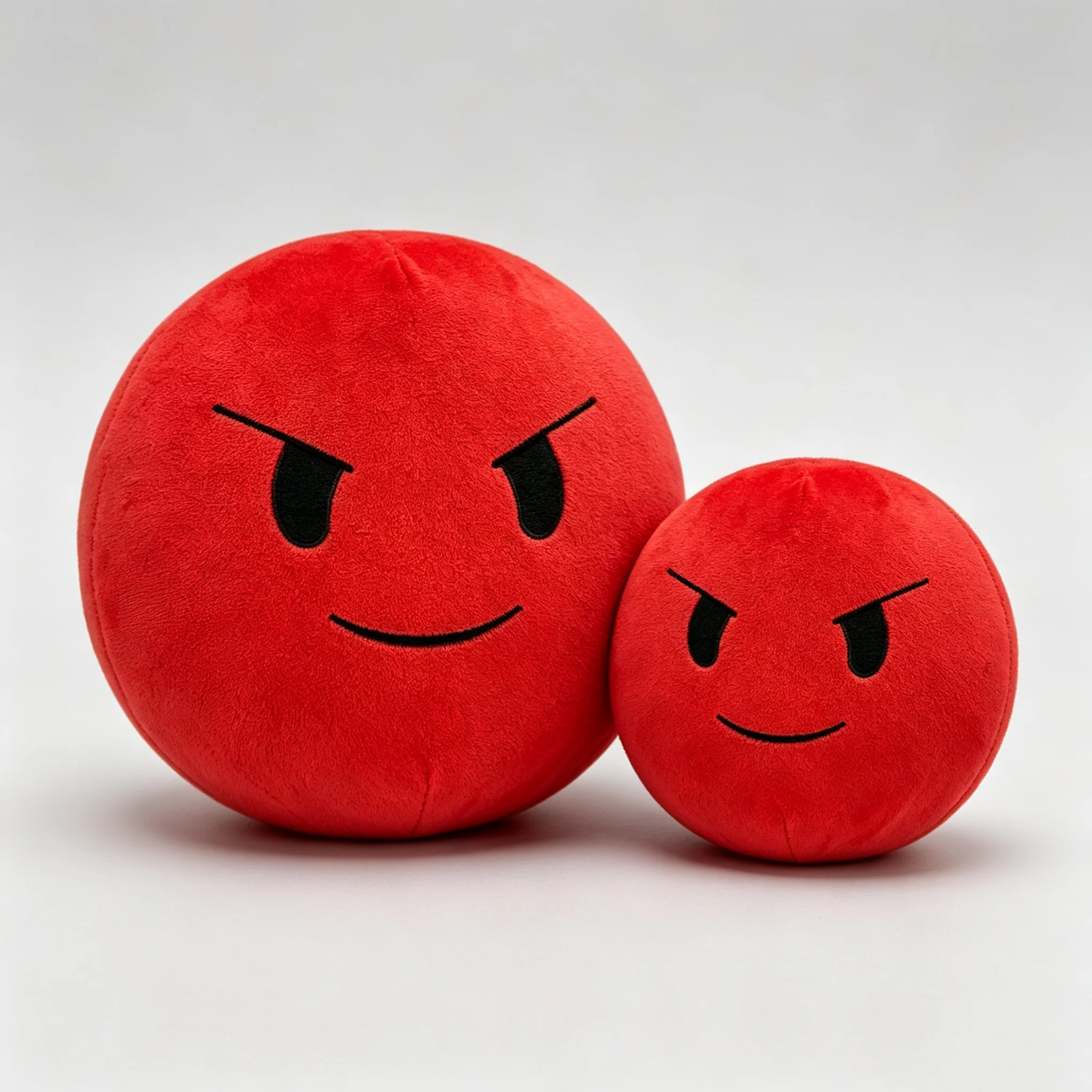 Horror Game Spherical Double Facial Expression Plush Doll Soft Stuffed Pillow Home Decoration Collectible Gift for Gamers 14+