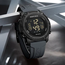 NAVIFORCE Fashion Men's Electronics Wrist Watch Sports Waterproof Luminous Watches Men's Silicone Strap Male Clock Reloj Hombre