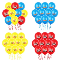 10/20/30pcs Wind and Fire Wheel Car Theme 12inch Latex Balloon Party Decoration Red Yellow Blue Boy Birthday Party Decoration