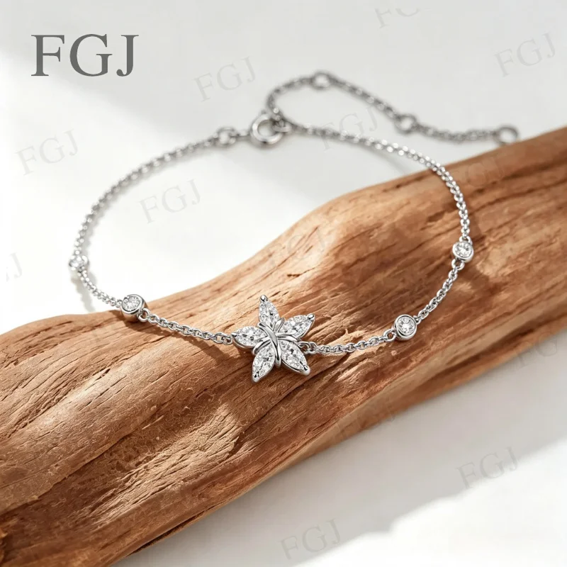 D-Farbe VVS1 Marquise-Schliff Moissanit-Diamant-Armband für Frauen Geburtstagsgeschenk 925 Sterling Silber Armreif Jubiläums-Schmuck – Detail 3