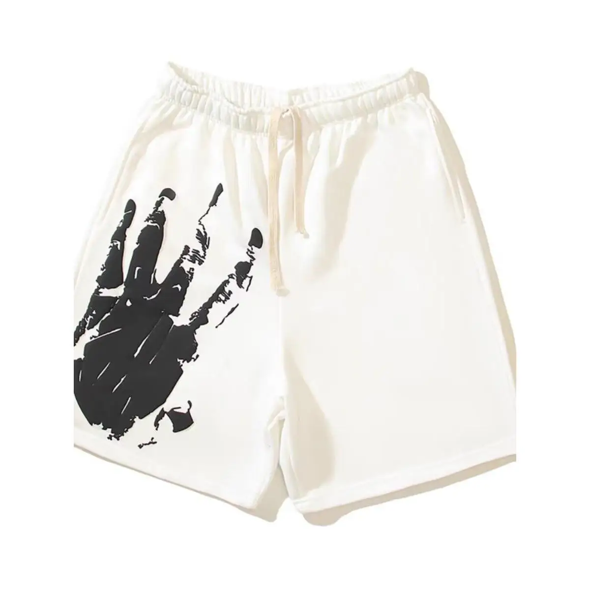 

2026 New Trend Palm Shadow Print Shorts Men's and Women's Summer Sports Leisure Breathable Loose Five-Point Pants