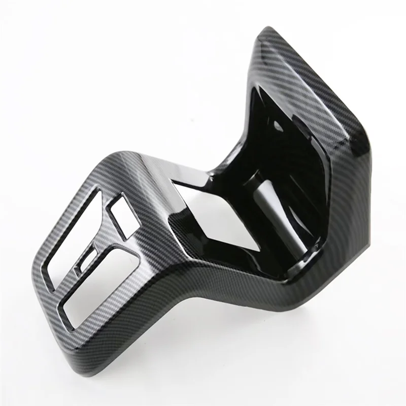 Voor BMW X1 U11 2023 2024 Auto Achter Airconditioning Outlet Vent Cover Trim Sticker Onderdelen Accessoires-ABS Koolstofvezel