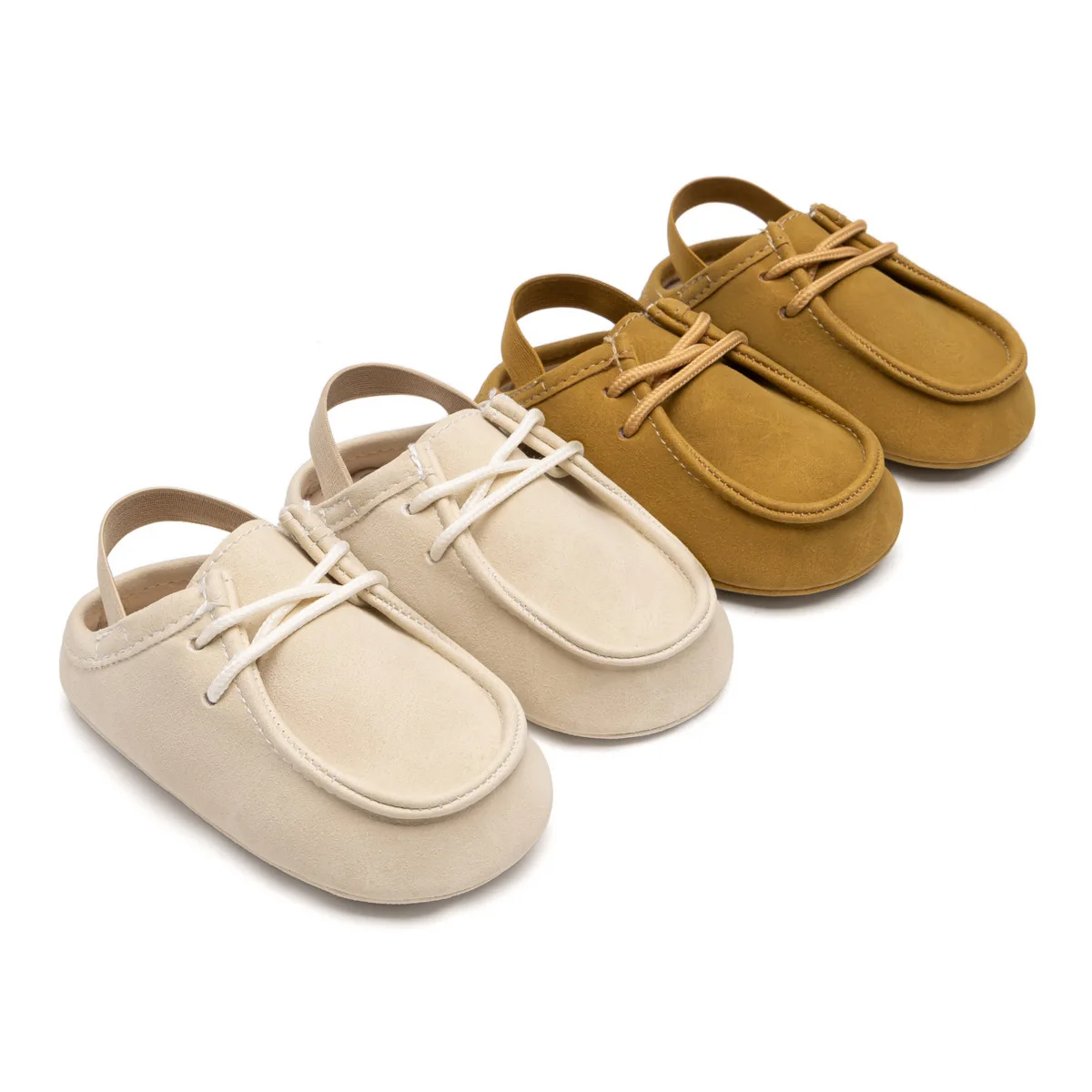 

Kids'Casual Shoes Toddler Solid Color Fashion PU Leather Autumn Shoes For Baby Anti-slip Breathable White Brown Size 11-13