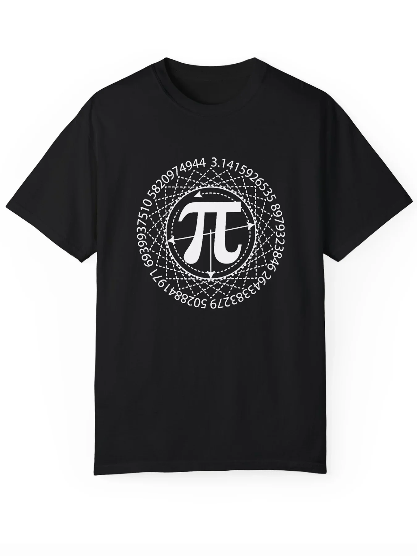 

Men's Casual Pi Graphic T Shirt Soft Cotton Short Sleeve, Round Neck Machine Washable Ideal for Summer Outdoor Activities