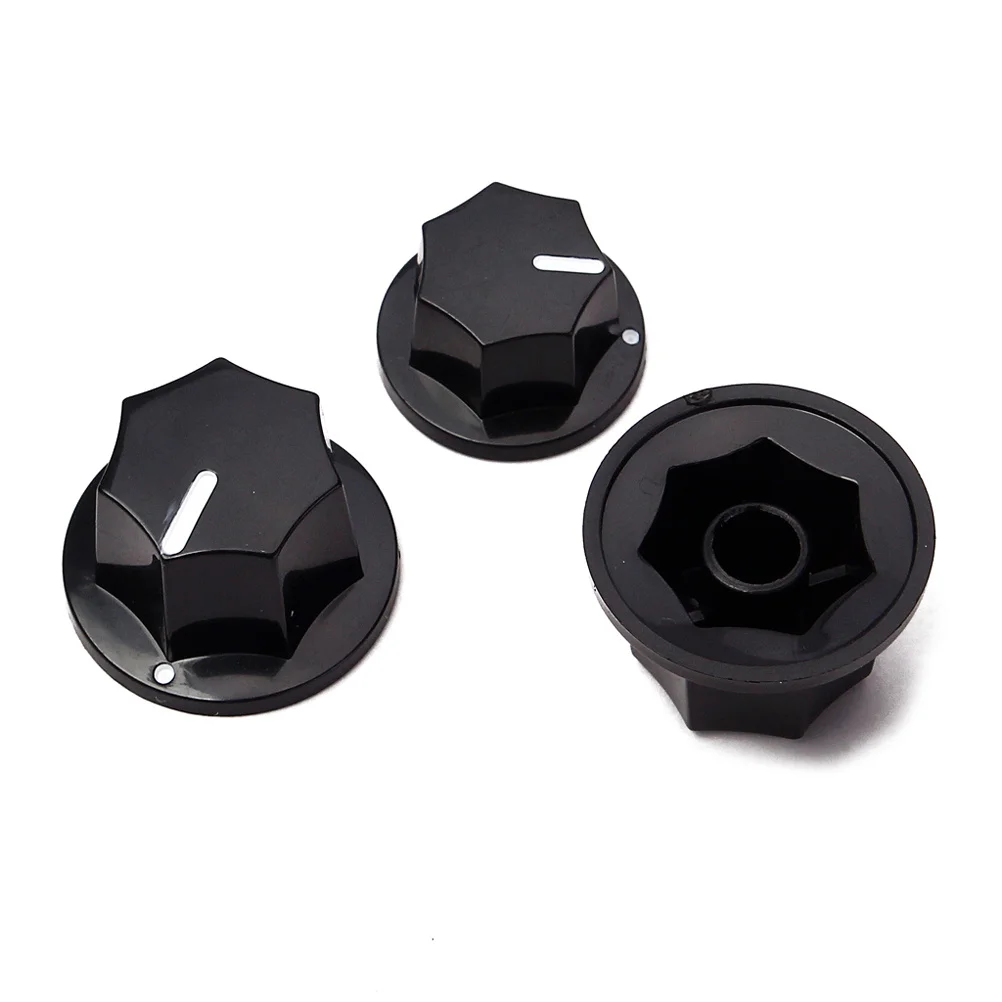 

3 Pcs High Grade Material Knobs Black Volume Tone Control Easy Carry for Jazz Professional Guitar Accessories GD