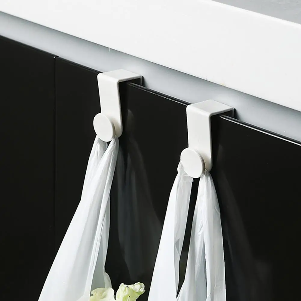 2/4Pcs Simple No Drilling Multifunctional Clothes Hanger Over the Door Cabinet Door Hook for Indoor Cabinet Door Hook Door Hook view 2