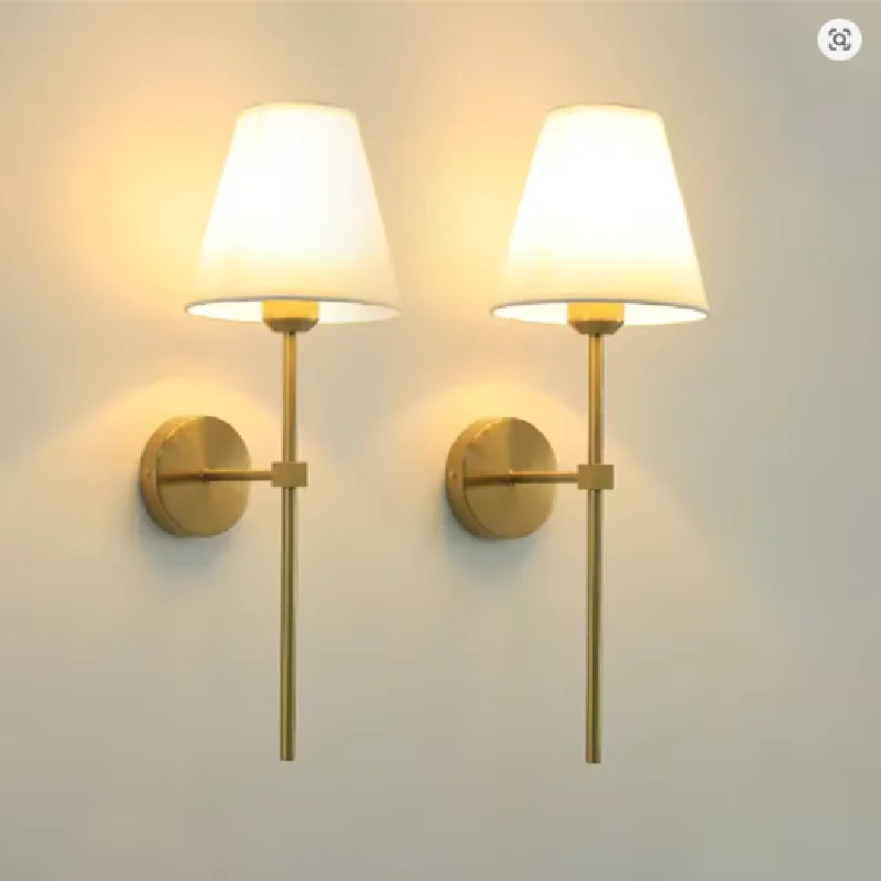 

Modern Fabric Wall Sconce Minimalist Wall Lamp E27 Bedside Lamp for Living Room Hotel Bedroom Interior Lighting Fixtures Decor
