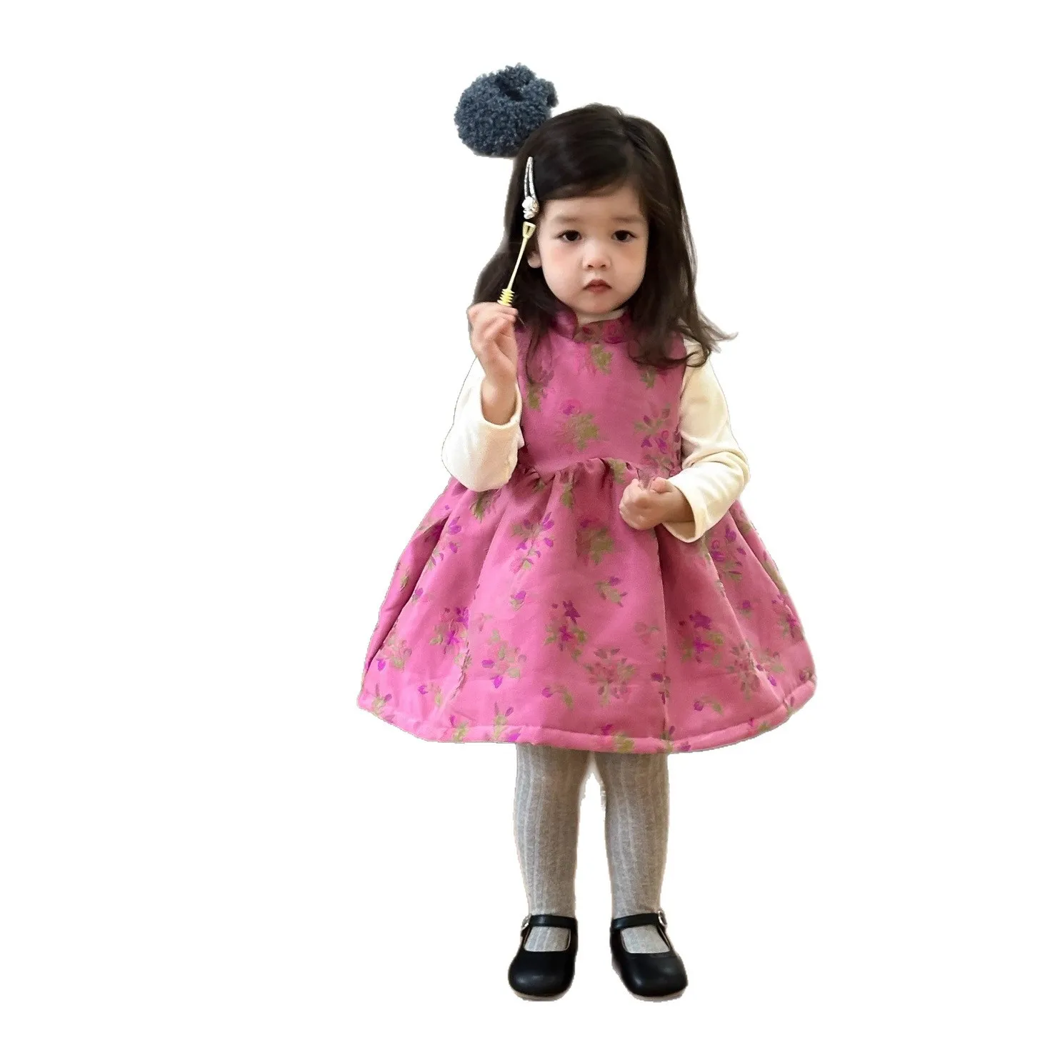 مجموعة الفتيات 2025 الخريف/الشتاء حزام تنورة أسفل قميص قطعتين مجموعة حلوة ولطيفة مزاجه مريحة ارتداء اليومي