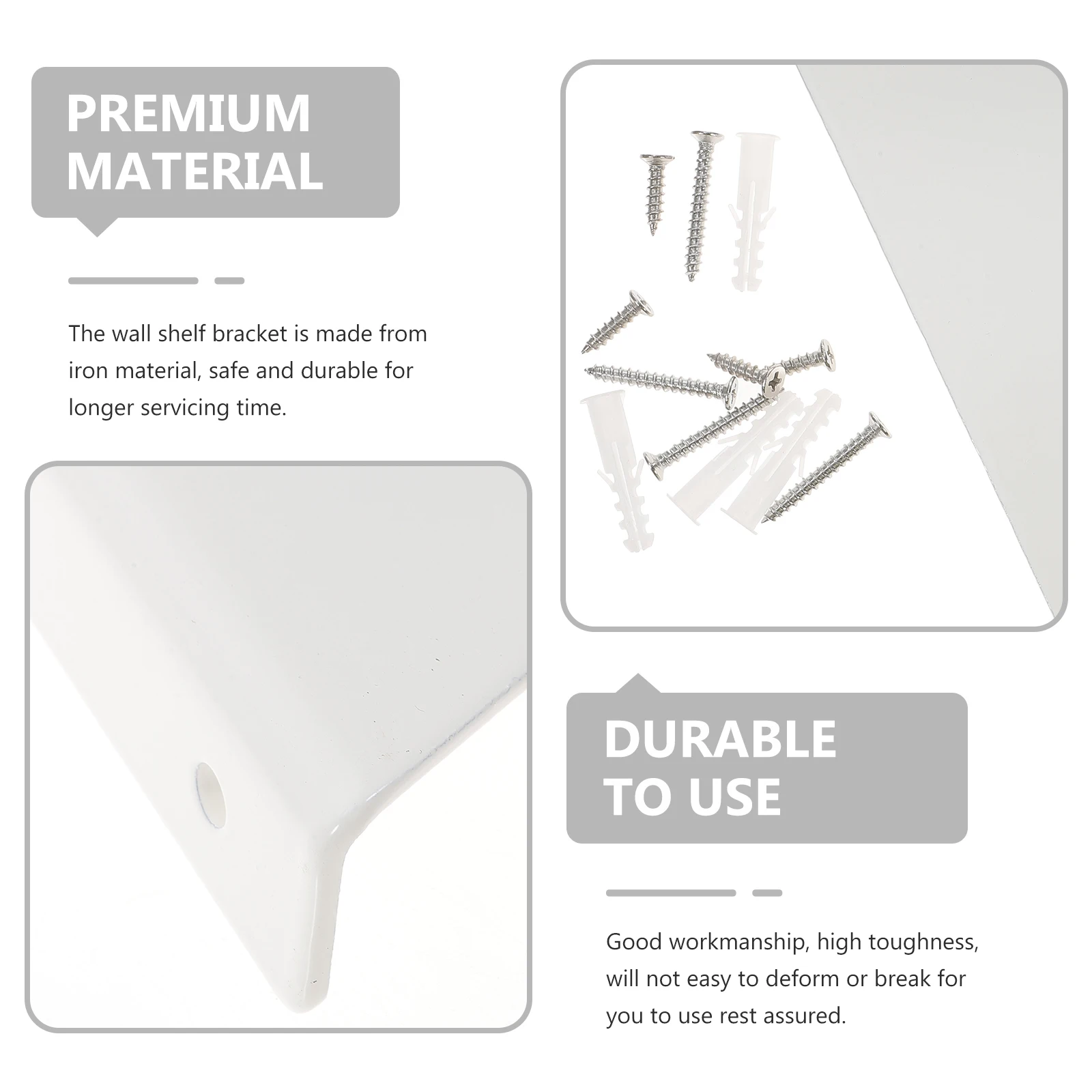 

2pcs Wall Heavy Duty Corner Brace Shelf Supporter Floating Shelf Holder Triangle Bracket For Bookshelves Furniture Wall Mounted