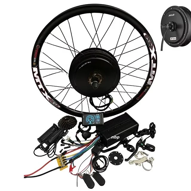 

MTX 26/27.5/29inch MXUS Turbo 3T V3 3000w Hub Motor Electric Kits Motor Bikes Rear Ebike Conversion Kit Fit 72V Lithium Battery