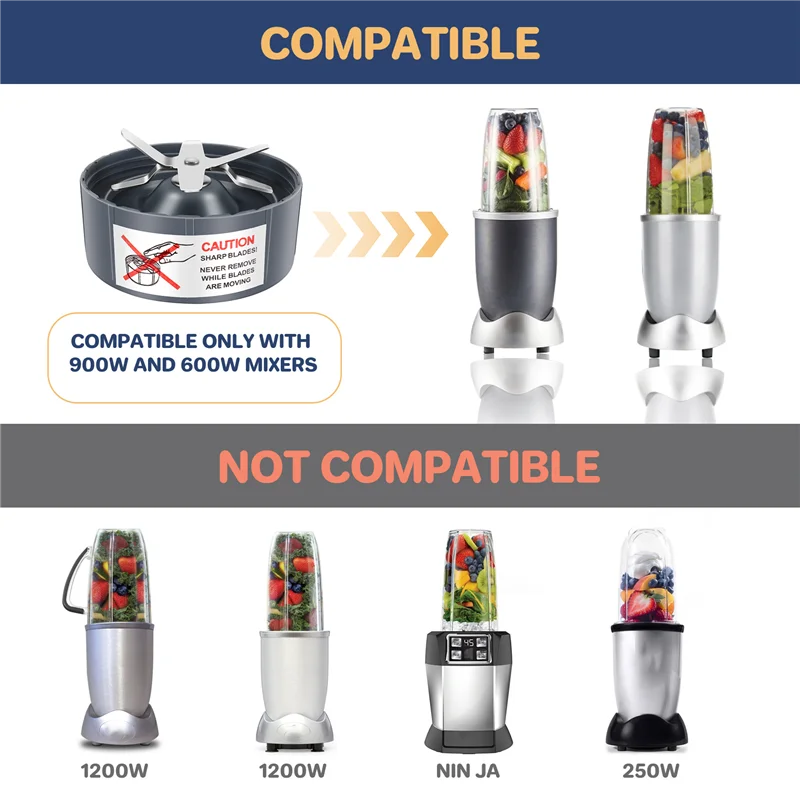 

A67Z 3 шт. сменное лезвие экстрактора для моделей Nutribullet 600 Вт/900 Вт, запасные части, лезвие