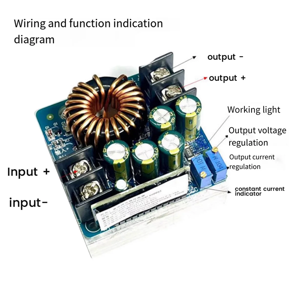 DC-DC 400W Module High Power Step-Down Constant Voltage Constant Current Adjustable Power Module
