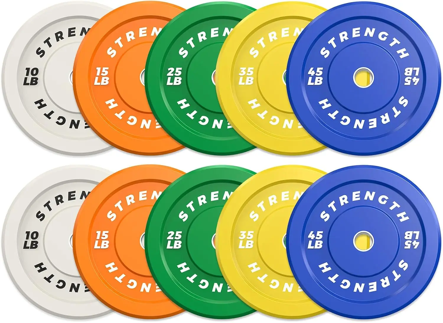 

2-Inch Bumper Plates,High Bounce Weight Plates Set,Tough And Solid Barbell Weight Plates For Home Gym,Rubber Strength Training