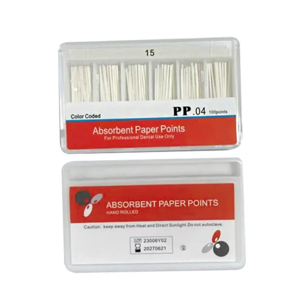 AG Dental Absorbent Paper Points 04 06 F1-F3 Root Cancel Endodontics Gutta Percha Cotton Fiber Tips Dental