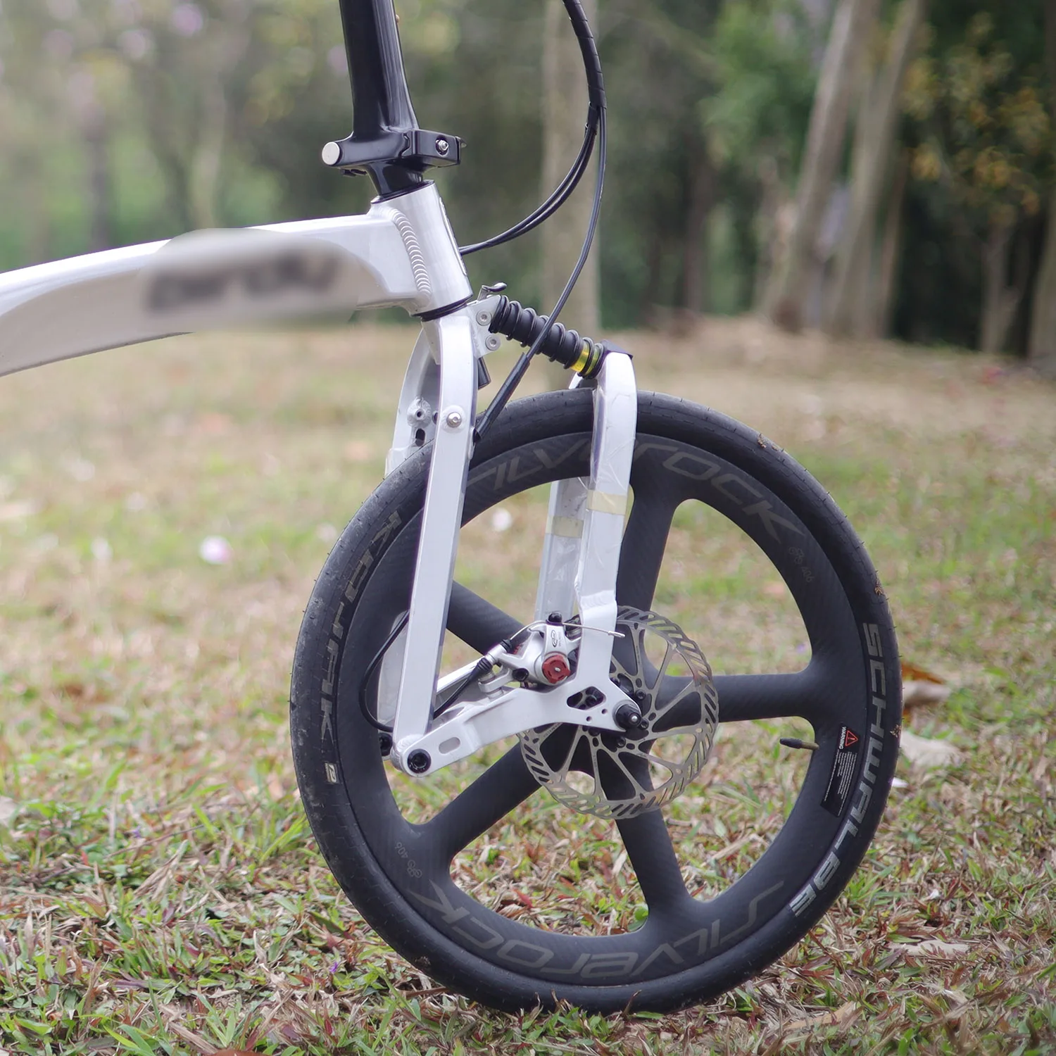 

SILVEROCK WD5 20 дюймов 406 карбоновые колеса с пятью спицами, трещотка дискового тормоза для складной велосипедной комплекты BIRDY GT R20 CITY