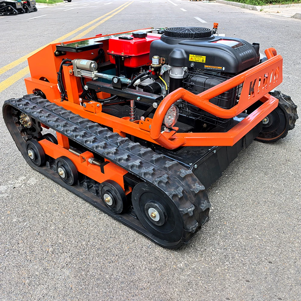 

EPA Certified Remote Control Crawler Petrol Lawn Mower 80cm Cutting Width for Customized Farm Use