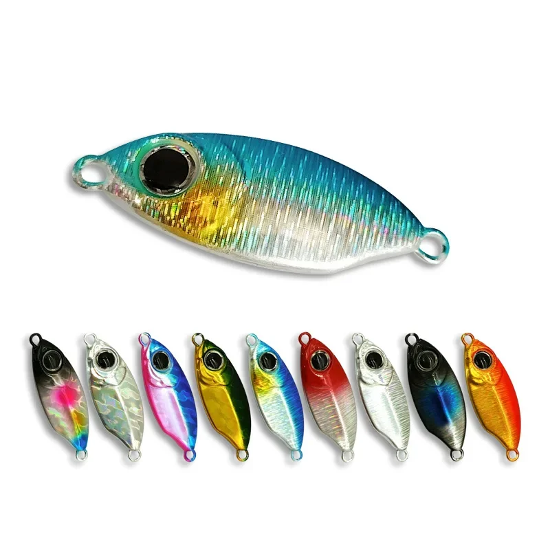 1PC 7g 10g 15g 20g Metal Jig Lure Slow Jig Shore Casting Jigging Lure Trout Fish Spoon Sea Bait Fishing Lure