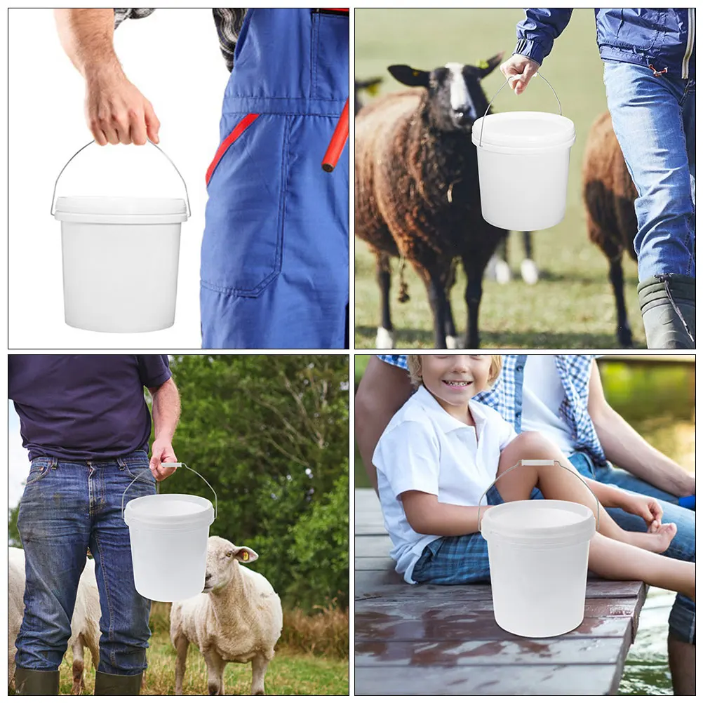 

Plastic Bucket Thickened Large Capacity Durable Storage Paint Containers Pails Fish Tank Cleaning Home Office Factory