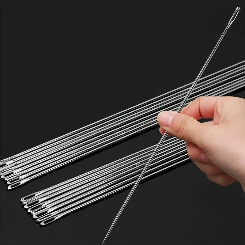 Home Use Hand Sewing Needle Large Eye Steel Needle Embroidery Needle No Need to Thread Ideal for Quilting And Clothing Repair