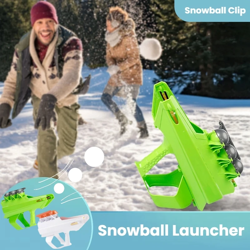 Snowball Blaster Gun Snowball Launcher Snow Ball Grasping Clamps Tool Snowball Blasters Portable Snowball Maker Outdoor Toys