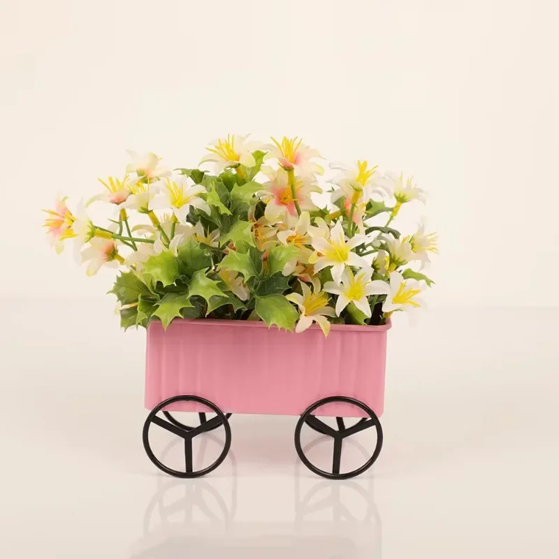 Iron Flower Pot Bicycle Plant Holder Home Garden Decoration Christmas Tree Decoration Unique Eco-Friendly Ornament