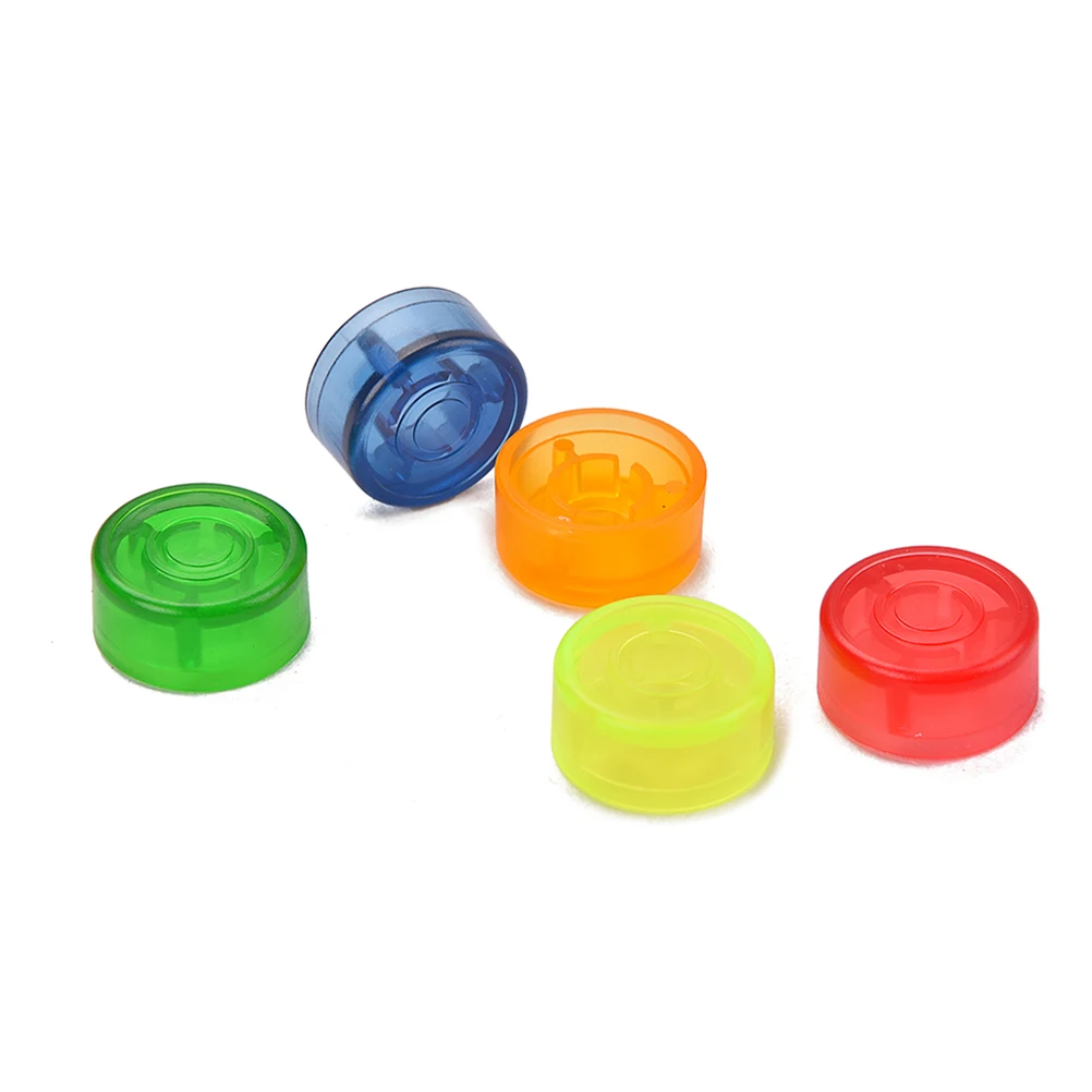 

5Pcs Guitar Amplifier Knobs Aftermarket Candy Color Durable 24cm Diameter Easy Use Push on Amplifier Replacement
